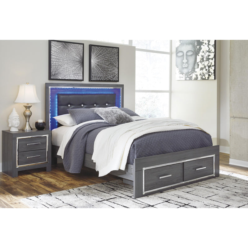 Signature Design by Ashley Lodanna Queen Upholstered Panel Bed with Storage B214-57/B214-54S/B214-95/B100-13 IMAGE 2