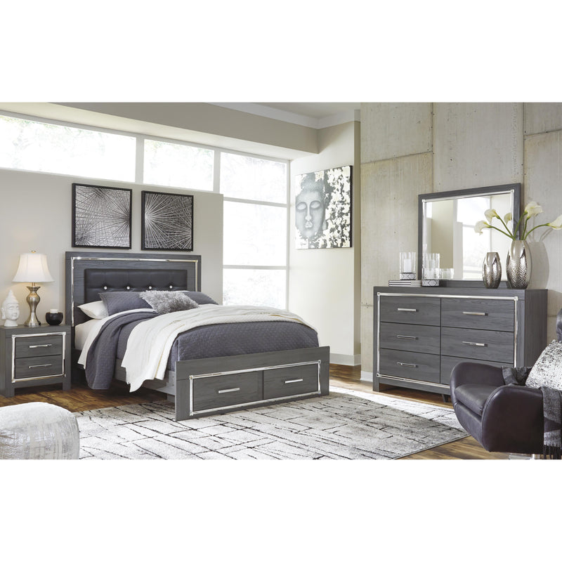 Signature Design by Ashley Lodanna Queen Upholstered Panel Bed with Storage B214-57/B214-54S/B214-95/B100-13 IMAGE 4