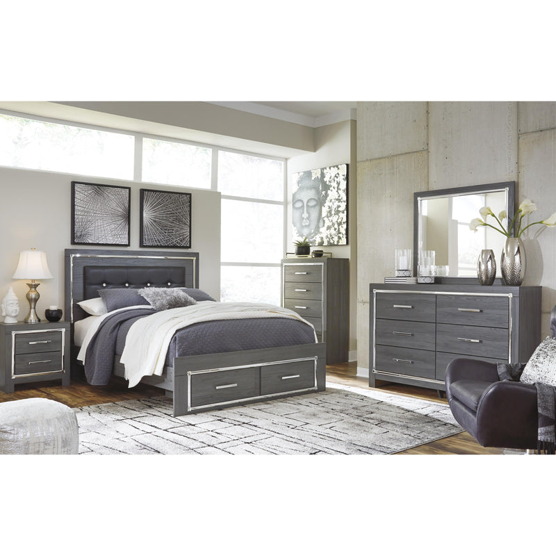 Signature Design by Ashley Lodanna Queen Upholstered Panel Bed with Storage B214-57/B214-54S/B214-95/B100-13 IMAGE 6
