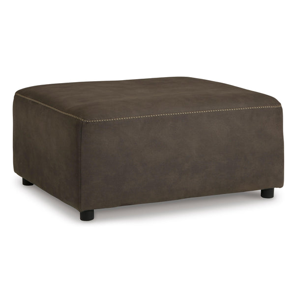 Signature Design by Ashley Allena Leather Look Ottoman 2130108 IMAGE 1