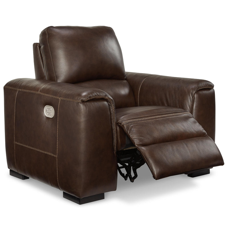 Signature Design by Ashley Alessandro Power Leather Match Recliner U2550213 IMAGE 2