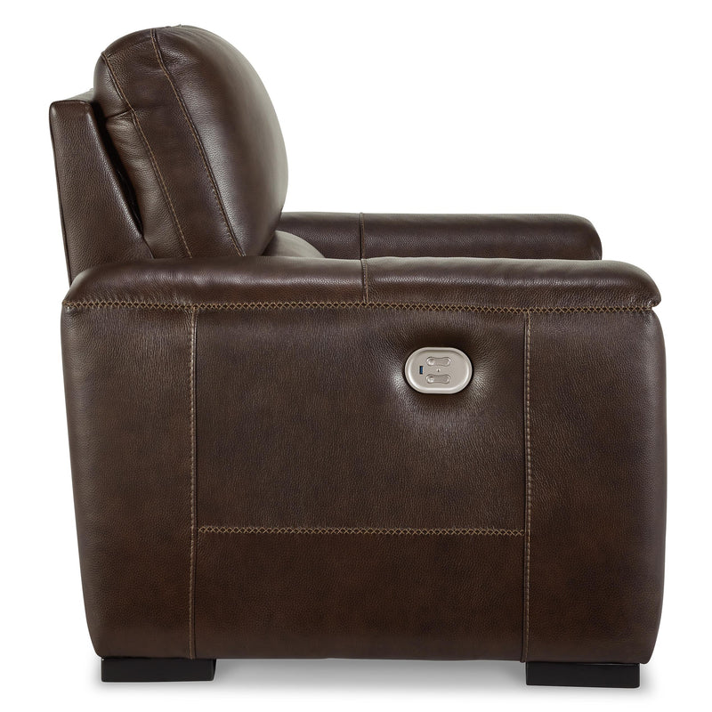 Signature Design by Ashley Alessandro Power Leather Match Recliner U2550213 IMAGE 4
