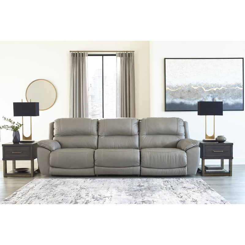 Signature Design by Ashley Dunleith Power Reclining Leather Match 3 pc Sectional U7160558/U7160546/U7160562 IMAGE 3