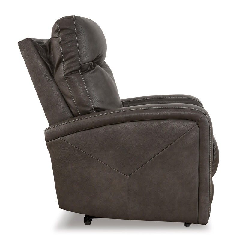 Signature Design by Ashley Ryversans Power Leather Look Recliner 4610506 IMAGE 4