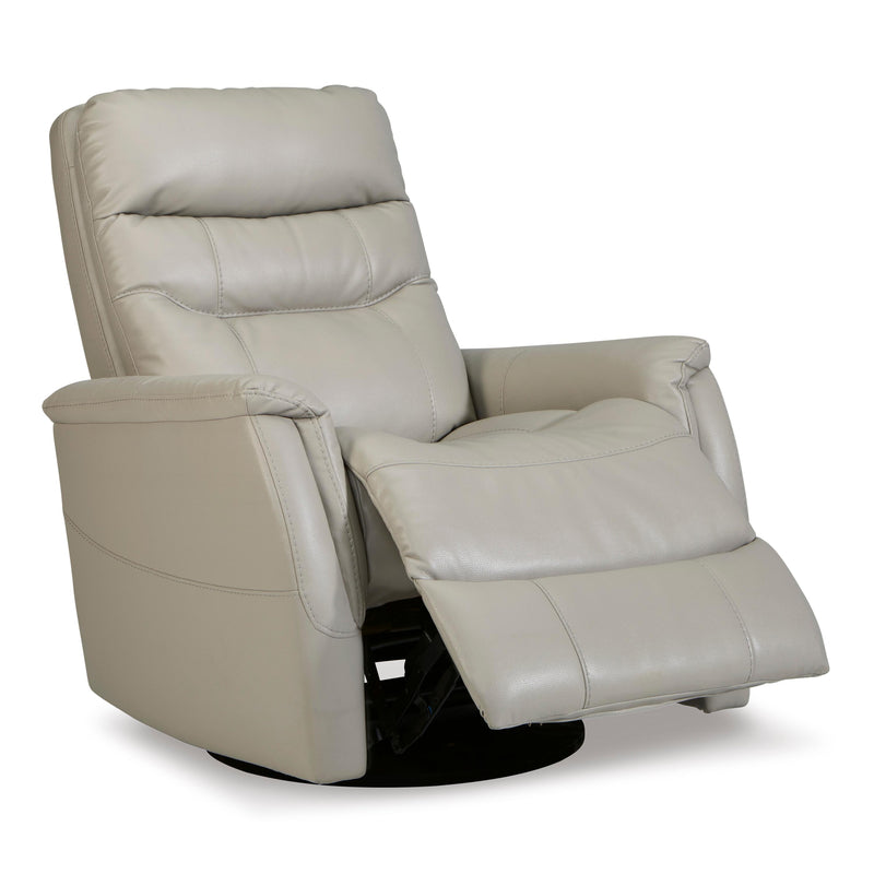 Signature Design by Ashley Riptyme Swivel Glider Leather Look Recliner 4640461 IMAGE 2