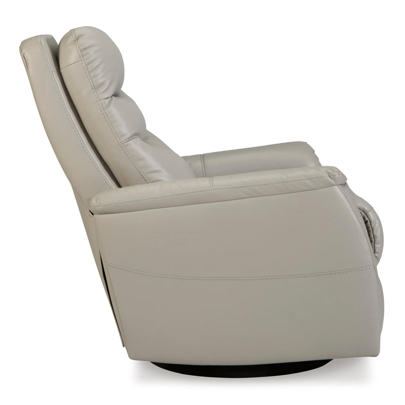 Signature Design by Ashley Riptyme Swivel Glider Leather Look Recliner 4640461 IMAGE 3