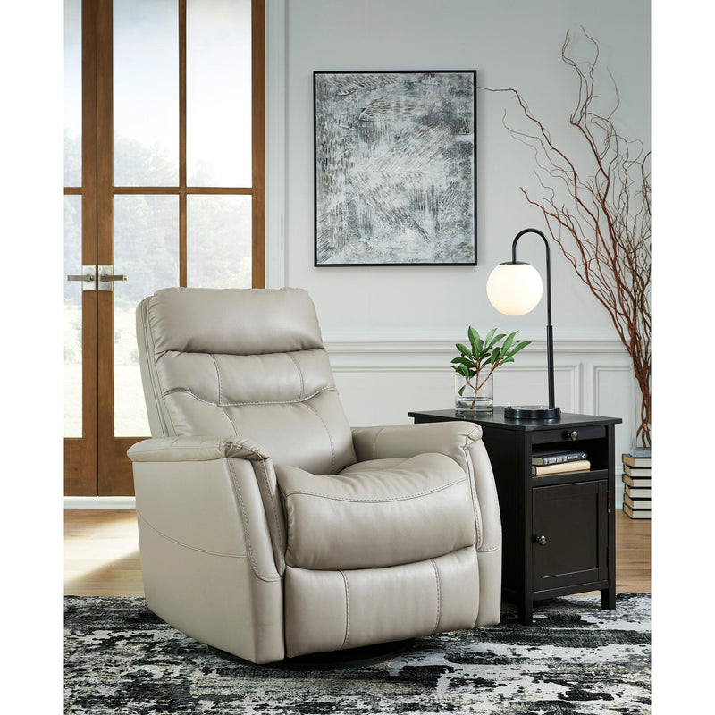 Signature Design by Ashley Riptyme Swivel Glider Leather Look Recliner 4640461 IMAGE 5
