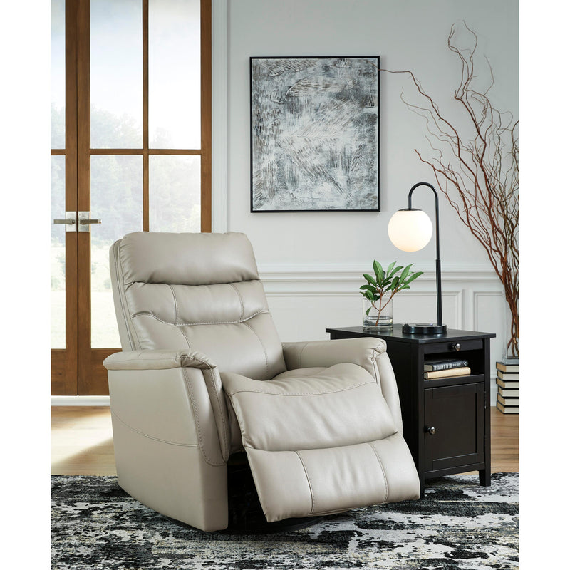 Signature Design by Ashley Riptyme Swivel Glider Leather Look Recliner 4640461 IMAGE 6