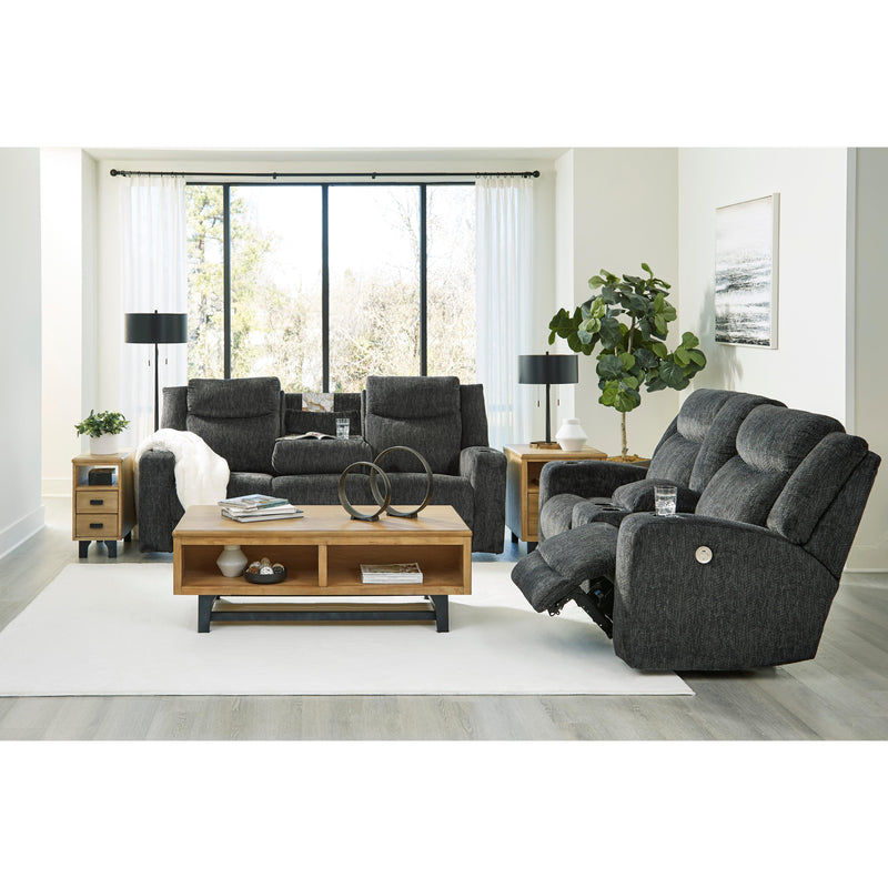 Signature Design by Ashley Martinglenn Power Reclining Fabric Loveseat 4650496 IMAGE 14