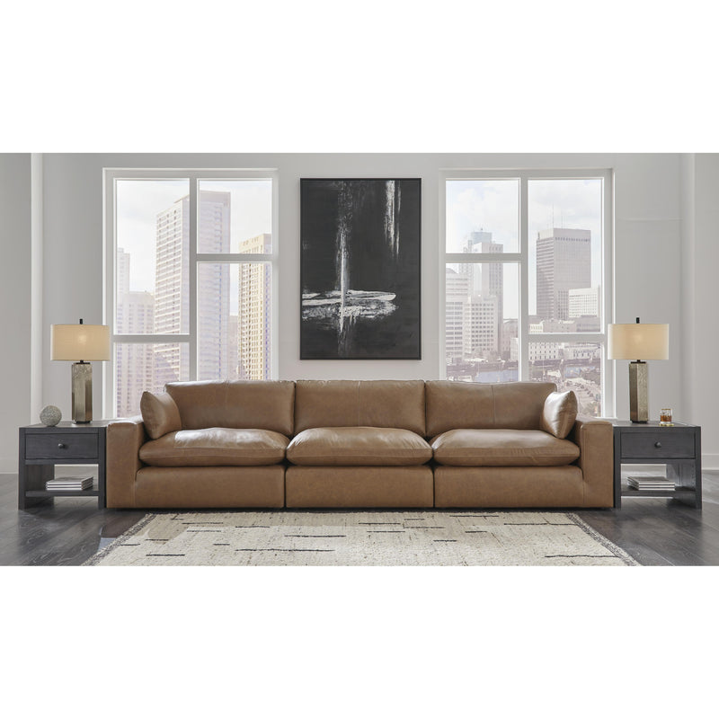 Signature Design by Ashley Emilia Leather 3 pc Sectional 3090164/3090146/3090165 IMAGE 2