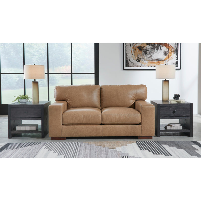 Signature Design by Ashley Lombardia Stationary Leather Match Loveseat 5730235 IMAGE 5