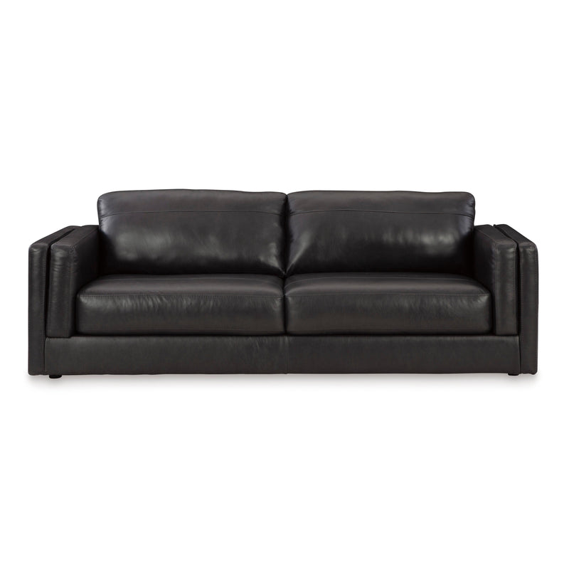 Signature Design by Ashley Amiata Stationary Leather Match Sofa 5740538 IMAGE 2