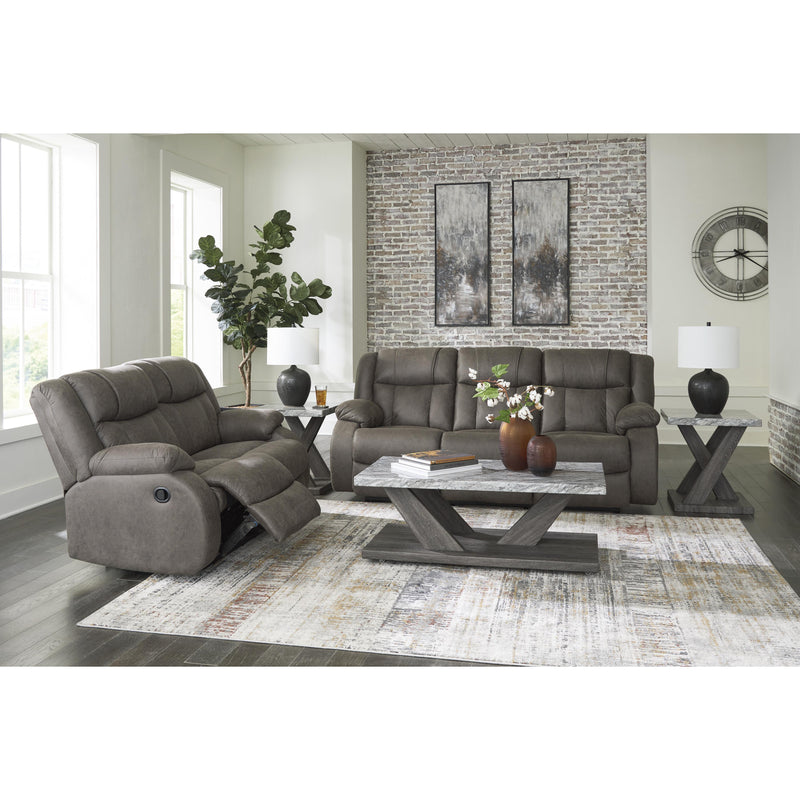 Signature Design by Ashley First Base Reclining Leather Look Loveseat 6880486 IMAGE 9