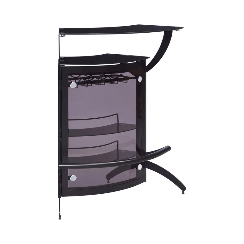 Coaster Furniture 182135-S3 Curved Bar Unit - Smoke/Black IMAGE 5