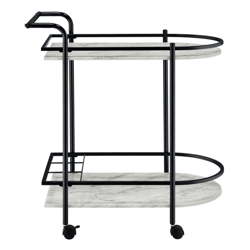 Coaster Furniture Desiree 181376 Rack Bar Cart with Casters - Black IMAGE 4