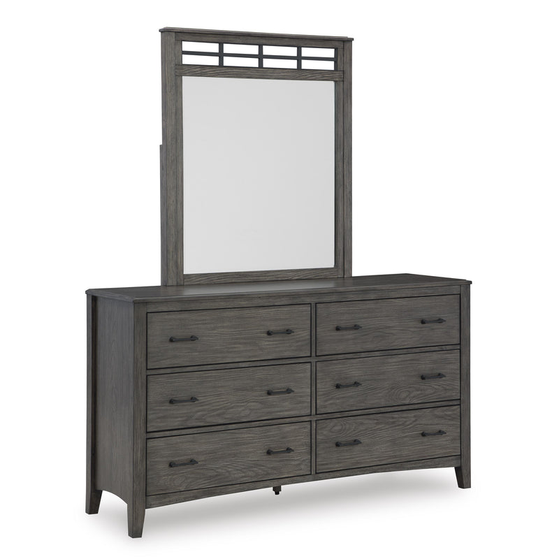 Signature Design by Ashley Montillan 6-Drawer Dresser with Mirror B651-31/B651-36 IMAGE 1