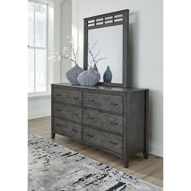 Signature Design by Ashley Montillan 6-Drawer Dresser with Mirror B651-31/B651-36 IMAGE 2