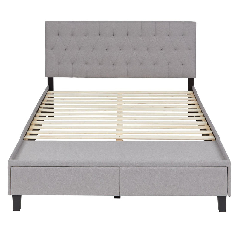 Weekender Morris Queen Upholstered Platform Bed with Storage WKXCQQST04D2SB IMAGE 2