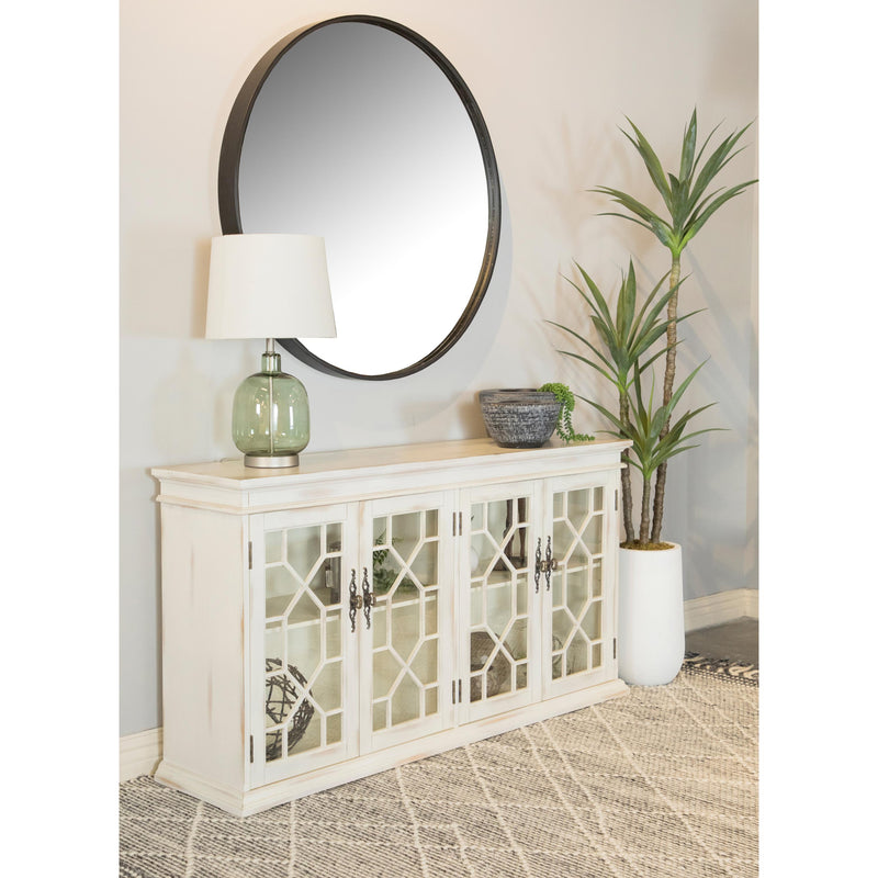 Coaster Furniture Kiara 950859 4-Door Accent Cabinet with Adjustable Shelves - White IMAGE 2