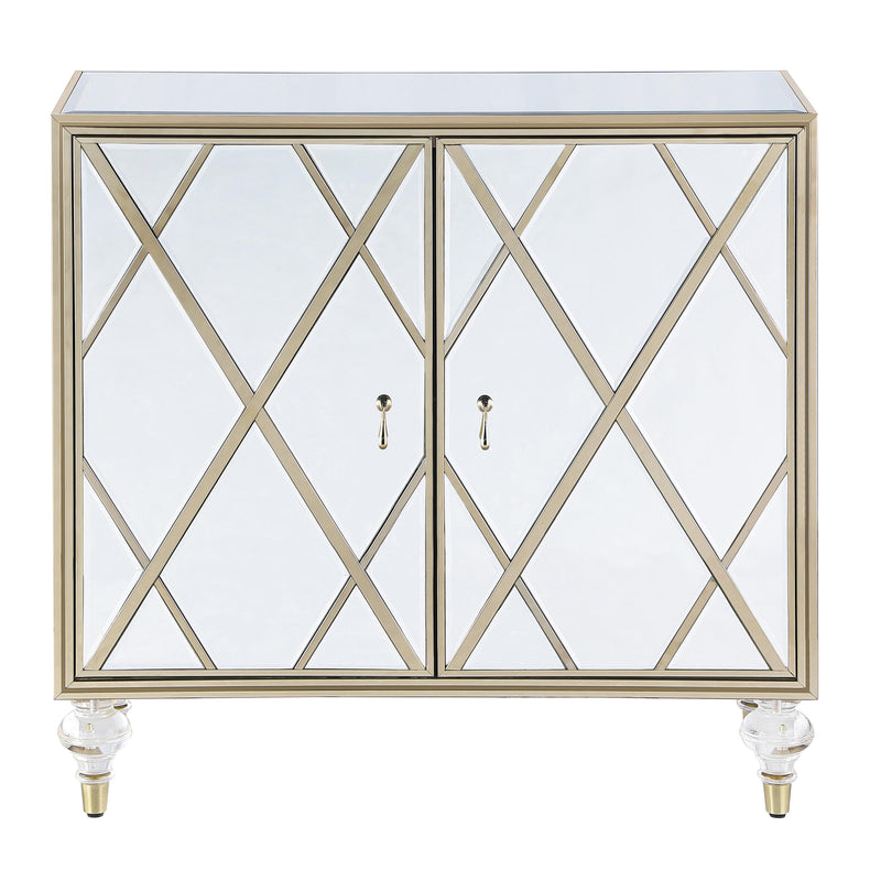 Coaster Furniture Astilbe 951851 2-Door Accent Cabinet - Mirror/Champagne IMAGE 3