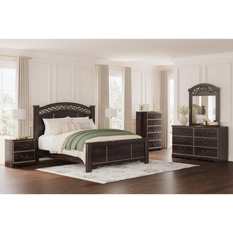 Signature Design by Ashley Glosmount 6-Drawer Dresser with Mirror B1055-231/B1055-36 IMAGE 9