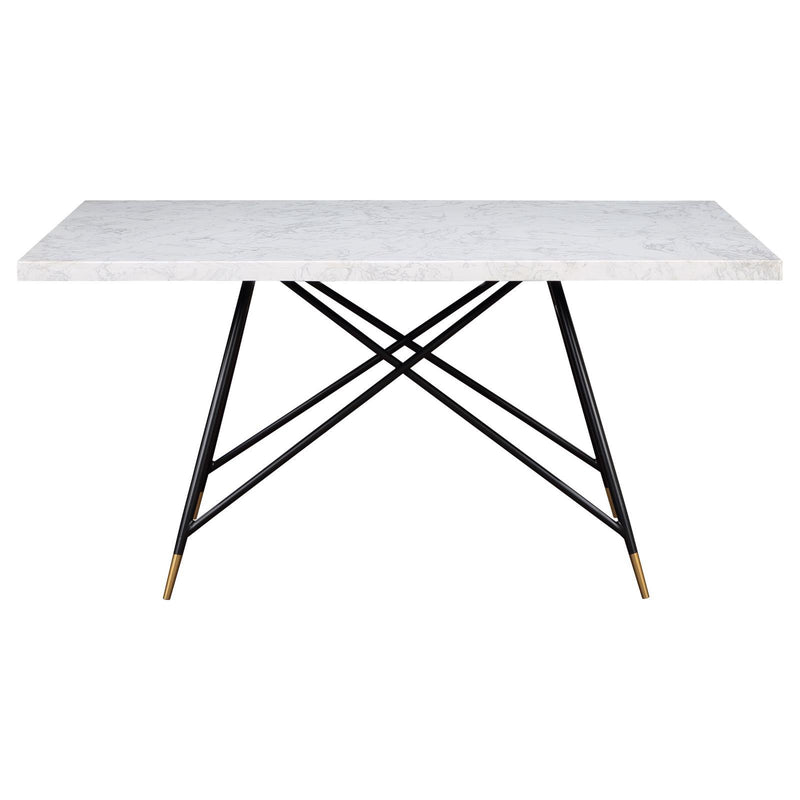 Coaster Furniture Gabrielle Dining Table with Marble Top 190361 IMAGE 3