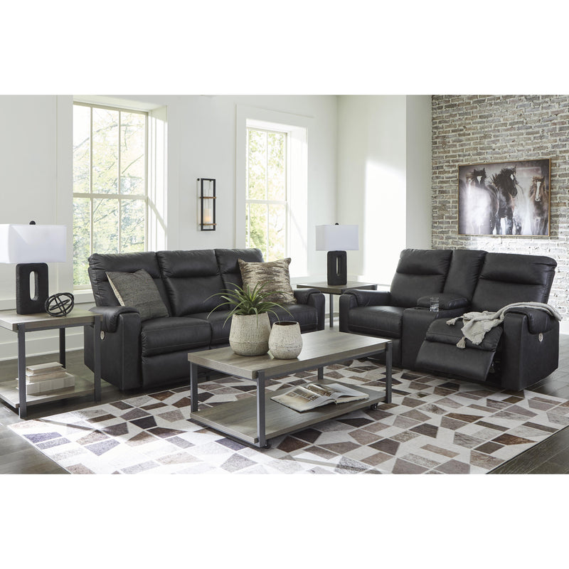 Signature Design by Ashley Axtellton Power Reclining Leather Look Sofa 3410587 IMAGE 12