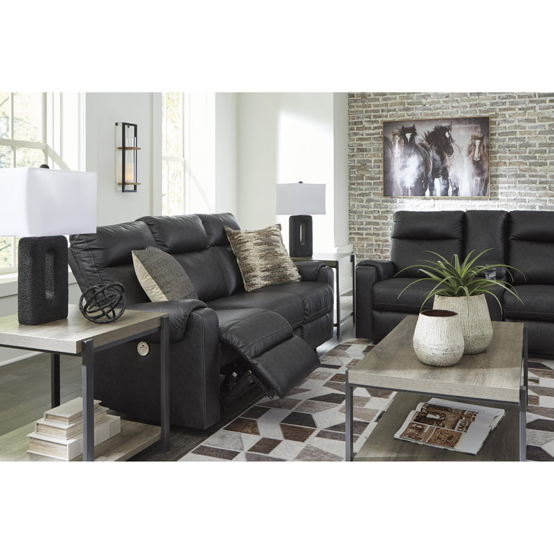 Signature Design by Ashley Axtellton Power Reclining Leather Look Sofa 3410587 IMAGE 8