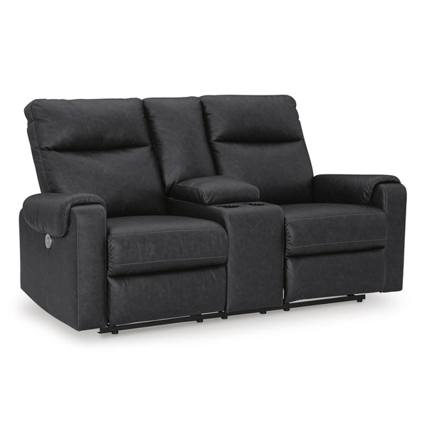 Signature Design by Ashley Axtellton Power Reclining Leather Look Loveseat 3410596 IMAGE 1