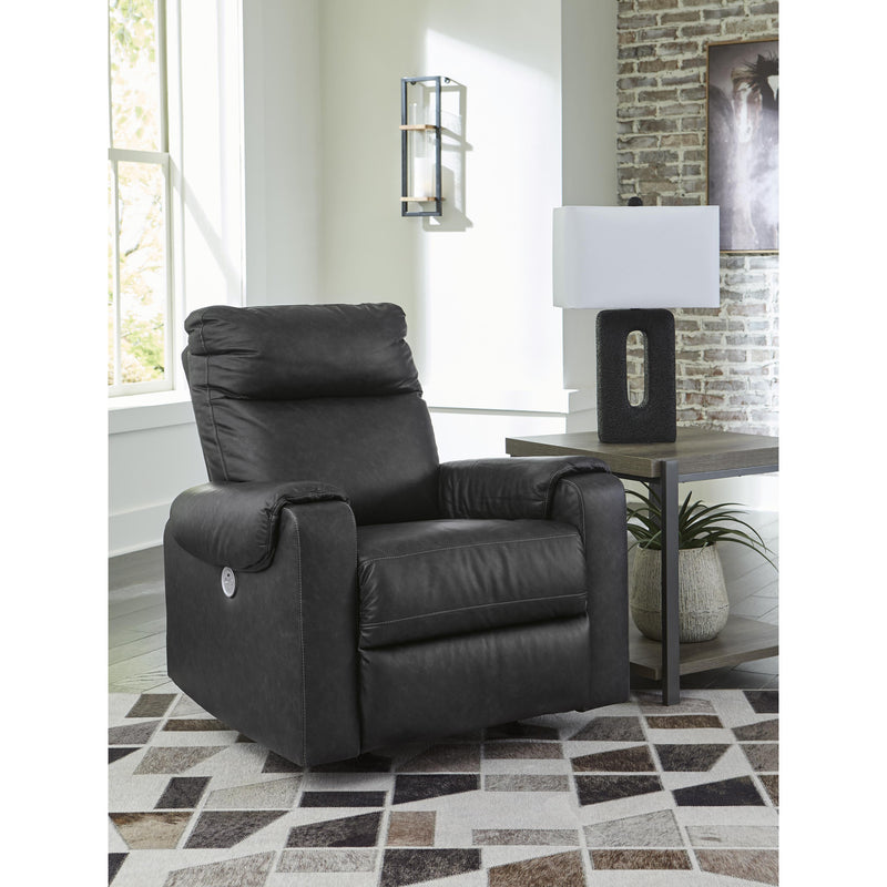 Signature Design by Ashley Axtellton Power Rocker Leather Look Recliner 3410598 IMAGE 6