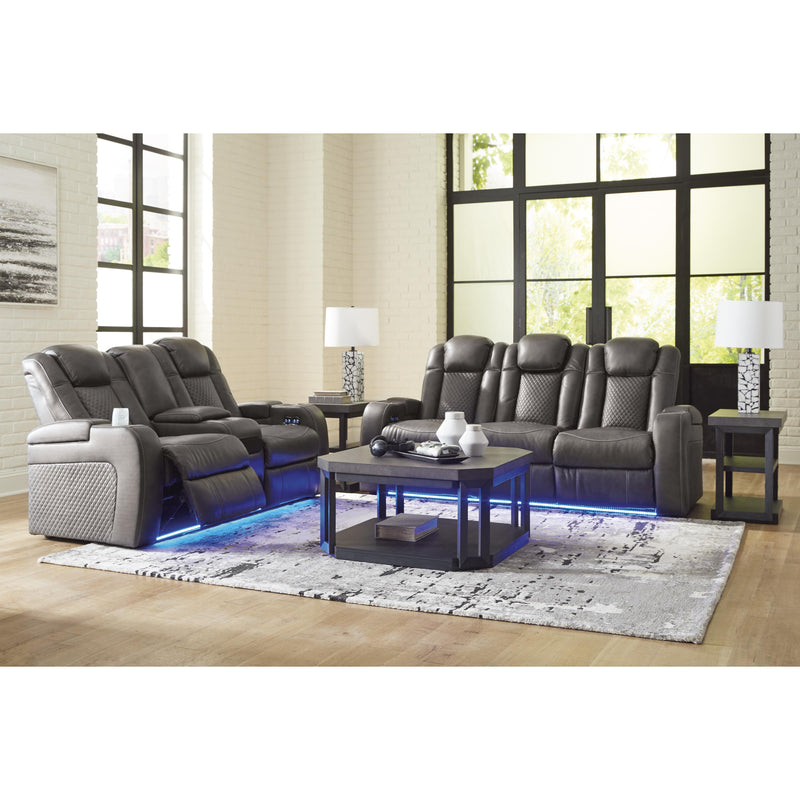 Signature Design by Ashley Fyne-Dyme Power Reclining Leather Look Loveseat 3660218 IMAGE 14