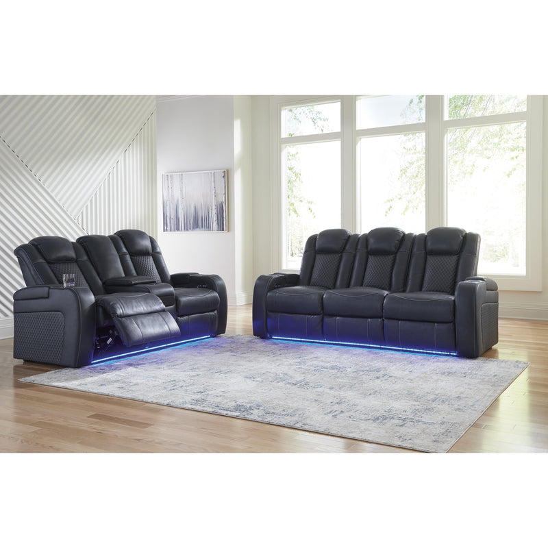 Signature Design by Ashley Fyne-Dyme Power Reclining Leather Look Loveseat 3660318 IMAGE 16