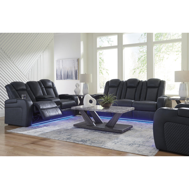 Signature Design by Ashley Fyne-Dyme Power Reclining Leather Look Loveseat 3660318 IMAGE 20