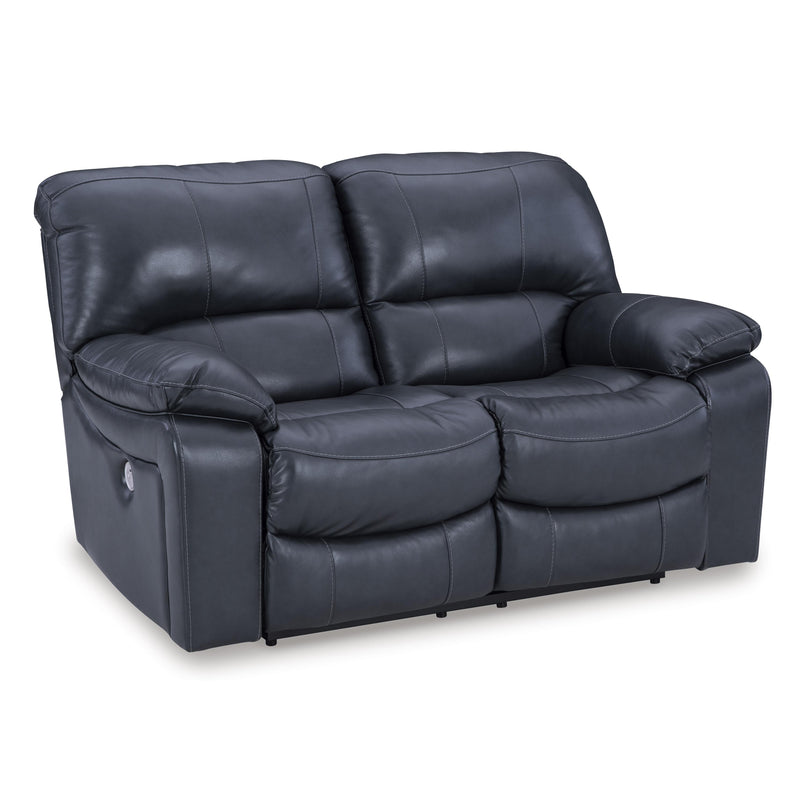 Signature Design by Ashley Leesworth Power Reclining Leather Match Loveseat U4380974 IMAGE 1