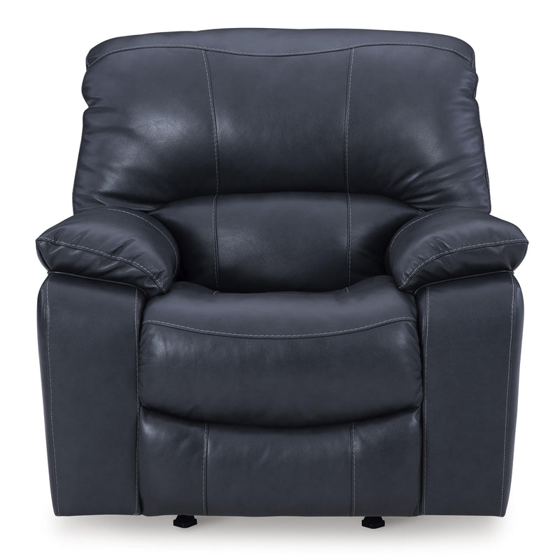 Signature Design by Ashley Leesworth Power Rocker Leather Match Recliner U4380998 IMAGE 3