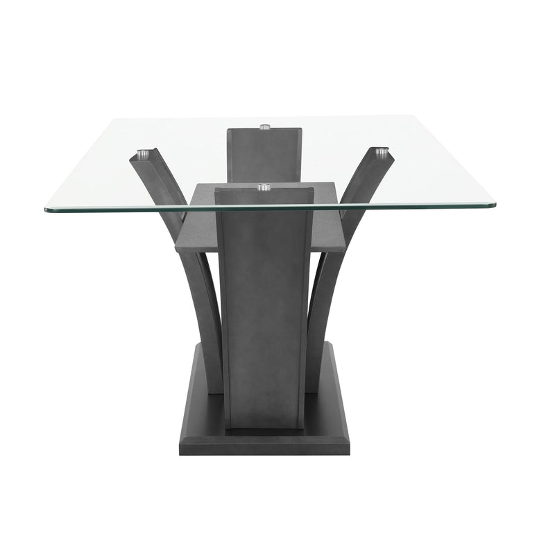 Crown Mark Camelia Dining Table with Glass Top 1216DVT-4272-BS/1216DVT-4272-GL IMAGE 2