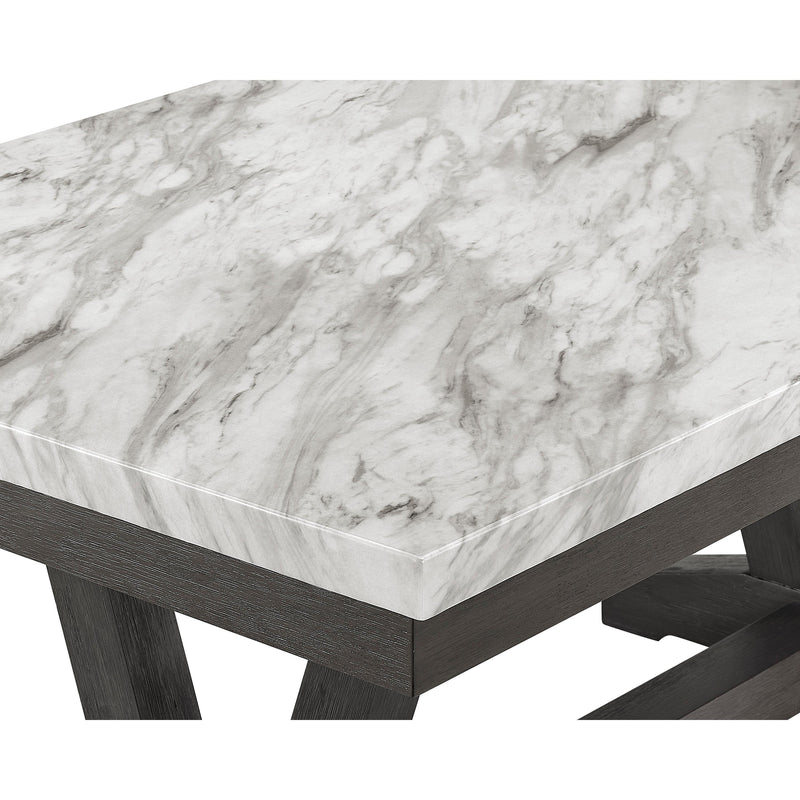 Crown Mark Vance Dining Table with Faux Marble Top and Trestle Base 1318T-4272 IMAGE 5