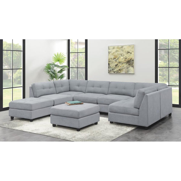 Coaster Furniture Claude Fabric 7 pc Sectional 551004/551004/551004/551004/551005/551005/551006 IMAGE 1