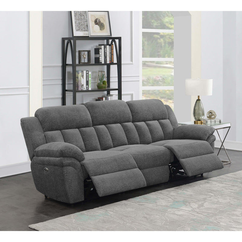 Coaster Furniture Bahrain Power Reclining Fabric Sofa 609541P IMAGE 2