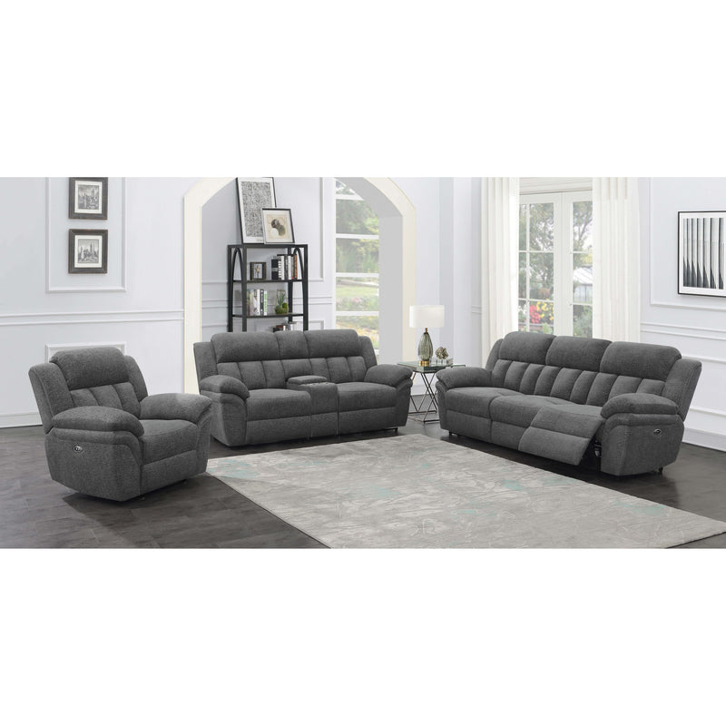 Coaster Furniture Bahrain Power Reclining Fabric Loveseat 609542P IMAGE 3