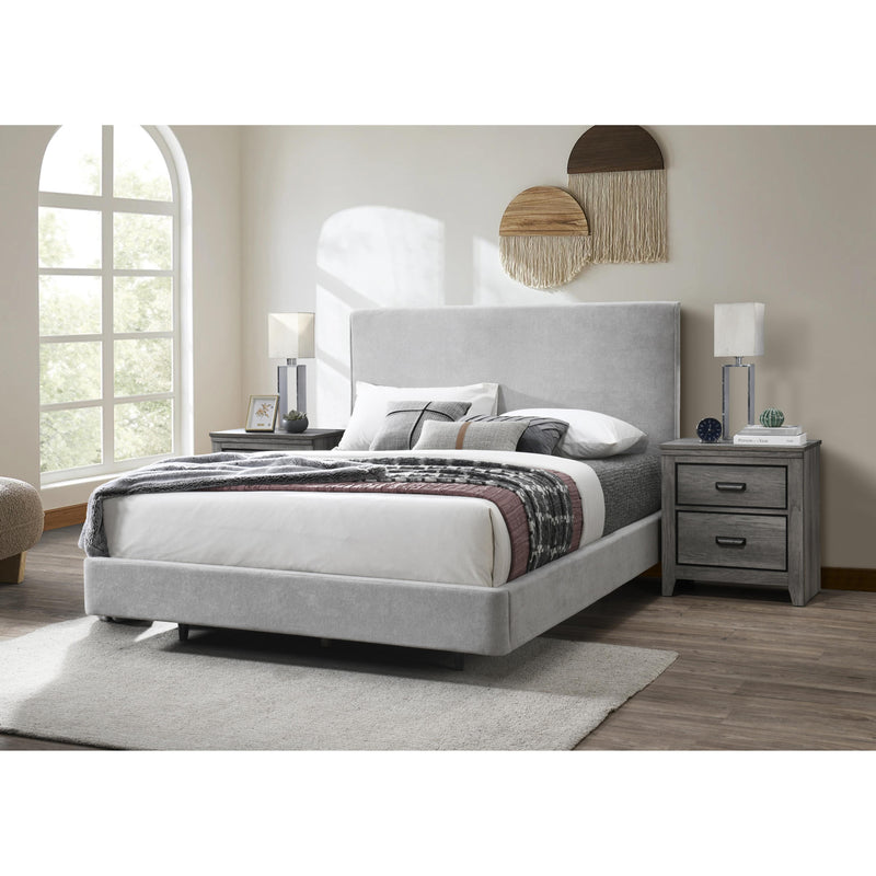 Crown Mark Nirvana Queen Upholstered Panel Bed 5095-Q-HB/5095-Q-FB/5095-KQ-RAIL IMAGE 2