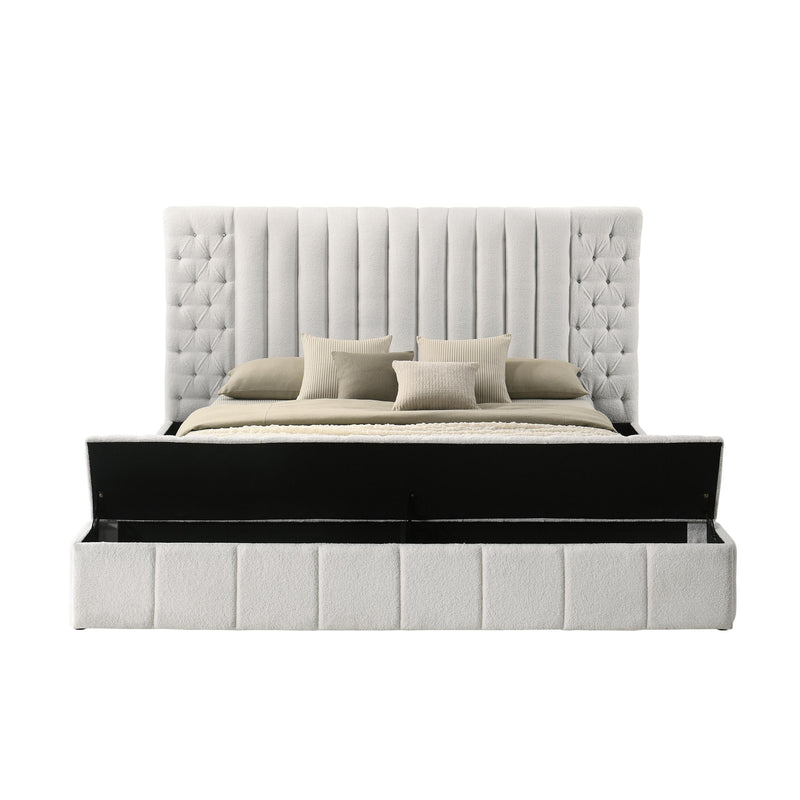 Crown Mark Danbury King Upholstered Platform Bed with Storage 5201WH-K-FB/5201WH-K-HB/5201WH-KQ-HBPL/5201WH-KQ-RL-L/5201WH-KQ-RL-R IMAGE 4