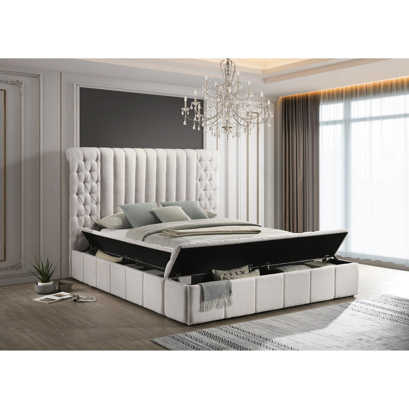 Crown Mark Danbury King Upholstered Platform Bed with Storage 5201WH-K-FB/5201WH-K-HB/5201WH-KQ-HBPL/5201WH-KQ-RL-L/5201WH-KQ-RL-R IMAGE 5