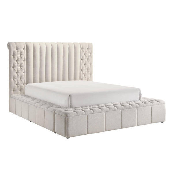 Crown Mark Danbury Queen Upholstered Platform Bed with Storage 5201WH-Q-FB/5201WH-Q-HB/5201WH-KQ-HBPL/5201WH-KQ-RL-L/5201WH-KQ-RL-R IMAGE 1