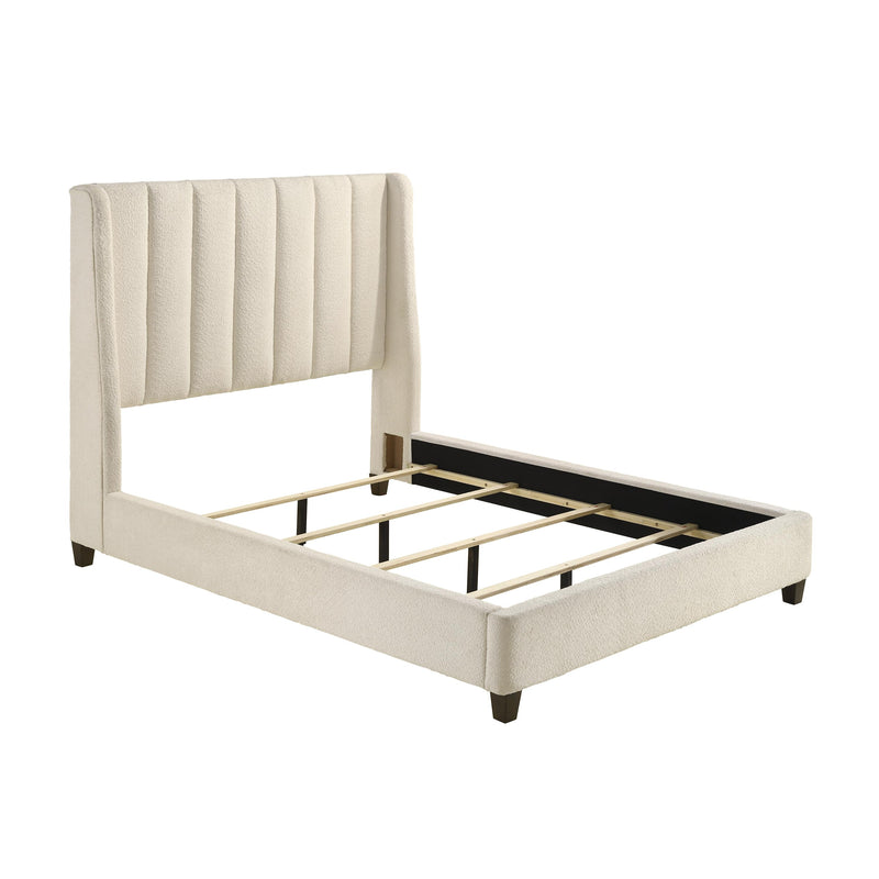 Crown Mark Agnes King Upholstered Platform Bed 5264WH-K-HBFB/5264WH-KQ-RAIL IMAGE 3