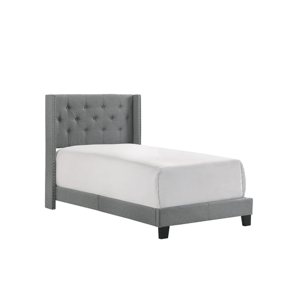 Crown Mark Makayla Twin Upholstered Panel Bed 5267GY-T IMAGE 1