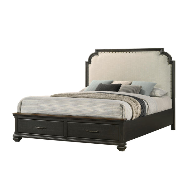 Crown Mark Hamilton Queen Panel Bed with Storage B6560-Q-FBD/B6560-Q-HB/B6560-KQ-RAIL IMAGE 1