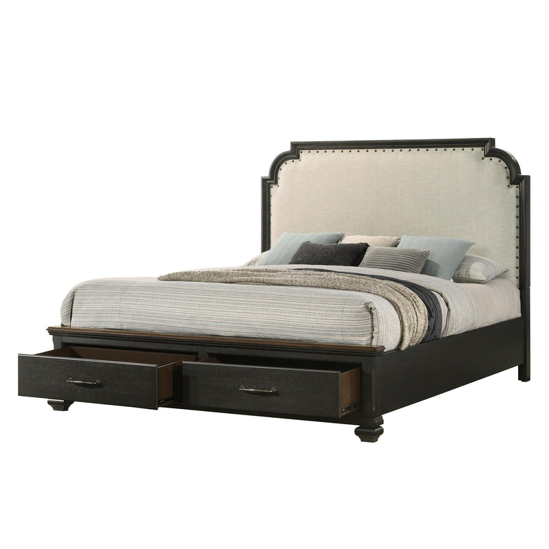 Crown Mark Hamilton Queen Panel Bed with Storage B6560-Q-FBD/B6560-Q-HB/B6560-KQ-RAIL IMAGE 3