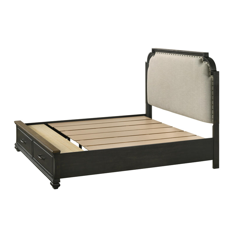 Crown Mark Hamilton Queen Panel Bed with Storage B6560-Q-FBD/B6560-Q-HB/B6560-KQ-RAIL IMAGE 4