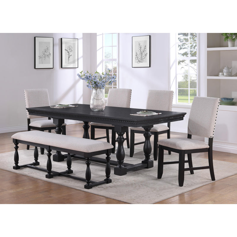 Crown Mark Regent Dining Table 2270CLT-4286-BS/2270CLT-4286-TP IMAGE 2